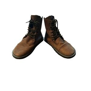 Bearfoot Bruin Brown Leather Bare Foot Boots Size 9 Men's